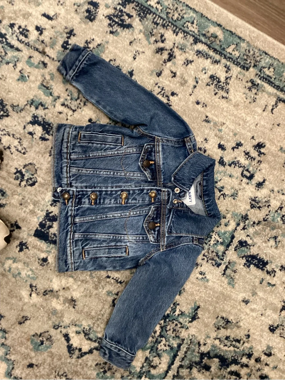 Old Navy Girls' Denim Jacket and Jeans- Light & Dark Blue